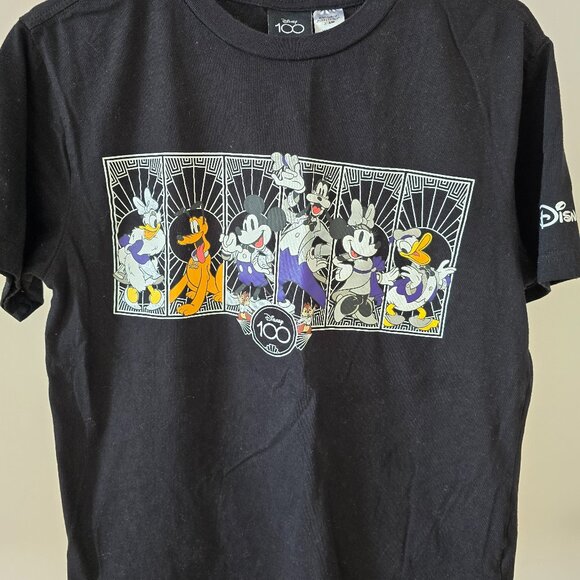 DISNEY 100 MICKEY MOUSE AND FRIENDS MENS TEE - Picture 1 of 4
